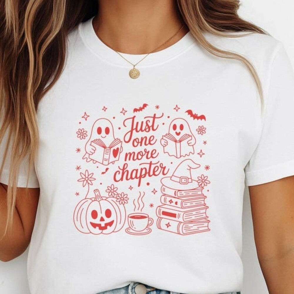 Retro Just One More Chapter Spooky Shirt